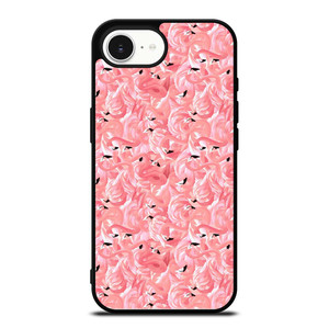 PINK FLAMINGO PATTERN iPhone 16e Case Cover