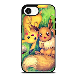 POKEMON EEVEE AND PIKACHU iPhone 16e Case Cover POKEMON EEVEE AND PIKACHU iPhone 16e Case Cover