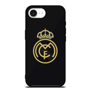 REAL MADRID CF LOGO BLACK iPhone 16e Case Cover REAL MADRID CF LOGO BLACK iPhone 16e Case Cover