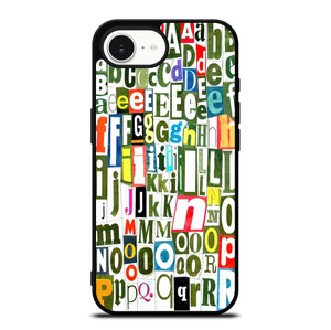RETRO ALPHABET GREEN COLLAGE iPhone 16e Case Cover RETRO ALPHABET GREEN COLLAGE iPhone 16e Case Cover
