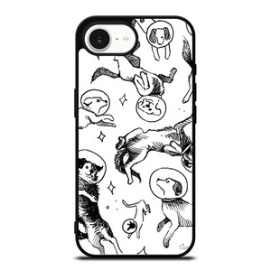SPACE DOG WHITE PATTERN iPhone 16e Case Cover