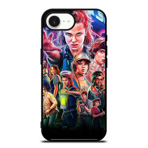 STRANGER THINGS CHARACTERS ART iPhone 16e Case Cover STRANGER THINGS CHARACTERS ART iPhone 16e Case Cover