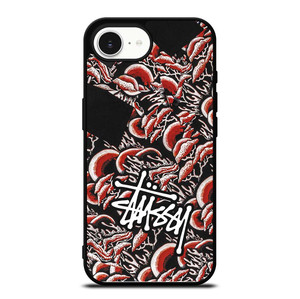 STUSSY CORAL PATTERN iPhone 16e Case Cover