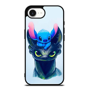 TOOTHLESS AND STITCH ART iPhone 16e Case Cover TOOTHLESS AND STITCH ART iPhone 16e Case Cover