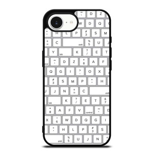 WHITE KEYBOARD PATTERN iPhone 16e Case Cover WHITE KEYBOARD PATTERN iPhone 16e Case Cover