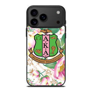 AKA PINK AND GREEN FLOWER LOGO iPhone 17 Pro Max Case Cover