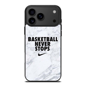 BASKETBALL NEVER STOPS MARBLE iPhone 17 Pro Max Case Cover