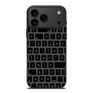 BLACK KEYBOARD PATTERN iPhone 17 Pro Max Case Cover