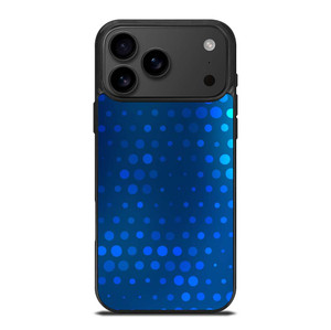 BLUE GRADIENT HALFTONE PATTERN iPhone 17 Pro Max Case Cover