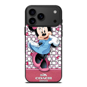 COACH MINNIE MOUSE PINK PATTERN iPhone 17 Pro Max Case Cover