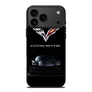 CORVETTE STINGRAY CAR BLACK iPhone 17 Pro Max Case Cover