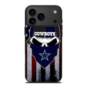 DALLAS COWBOYS SKULL USA FLAG iPhone 17 Pro Max Case Cover