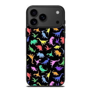 DINOSAUR COLORFUL PATTERN iPhone 17 Pro Max Case Cover