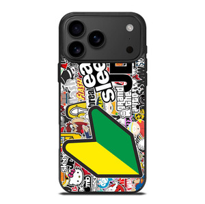 EAT SLEEP JDM STICKER BOMB iPhone 17 Pro Max Case Cover