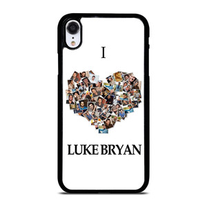I LOVE LUKE BRYAN COLLAGE iPhone XR Case Cover