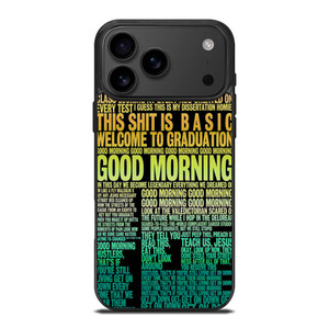 KANYE WEST RAPPER LYRICS iPhone 17 Pro Max Case Cover