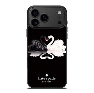 KATE SPADE BLACK WHITE SWAN iPhone 17 Pro Max Case Cover