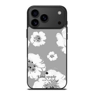KATE SPADE NEW YORK LOGO FLORAL GRAY iPhone 17 Pro Max Case Cover
