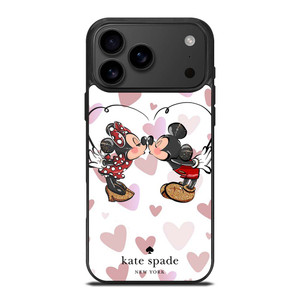 KATE SPADE NEW YORK LOGO MICKEY MINNEY MOUSE DISNEY KISS iPhone 17 Pro Max Case Cover