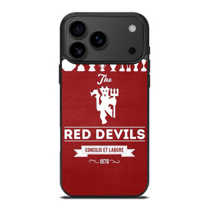 MANCHESTER UNITED FC LOGO FOOTBALL RED DEVILS iPhone 17 Pro Max Case Cover