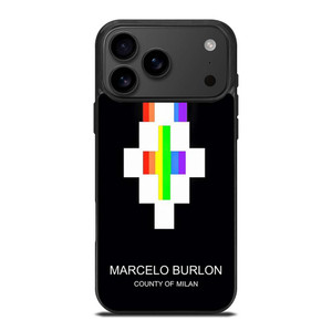 MARCELO BURLON MILAN RAINBOW LOGO iPhone 17 Pro Max Case Cover