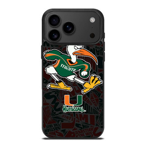 MIAMI HURRICANES UM FOOTBALL iPhone 17 Pro Max Case Cover