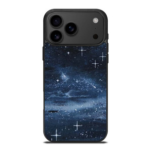 NAVY BLUE STAR FABRIC TEXTURE iPhone 17 Pro Max Case Cover
