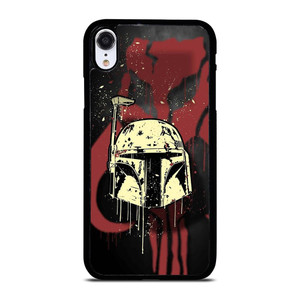 BOBA FETT HELMET STAR WARS ART iPhone XR Case Cover BOBA FETT HELMET STAR WARS ART iPhone XR Case Cover