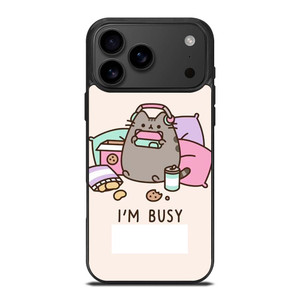 PUSHEEN CAT I'M BUSY iPhone 17 Pro Max Case Cover