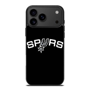 SAN ANTONIO SPURS LOGO BLACK iPhone 17 Pro Max Case Cover