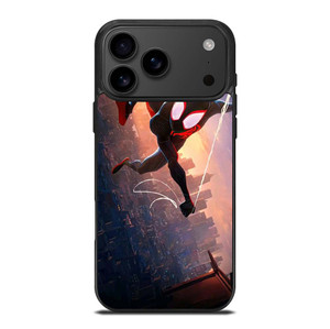 SPIDERMAN MILES MORALES ACROSS SPIDER-VERSE SWING iPhone 17 Pro Max Case Cover
