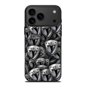 TESLA METAL LOGO COLLAGE iPhone 17 Pro Max Case Cover