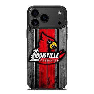 UNIVERSITY OF LOUISVILLE WOODEN LOGO iPhone 17 Pro Max Case Cover