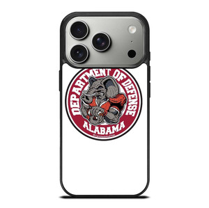 ALABAMA CRIMSON TIDE BAMA LOGO DEFENCE DEPARTMENT iPhone 17 Pro Case Cover