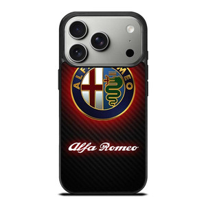 ALFA ROMEO RED CARBON LOGO iPhone 17 Pro Case Cover