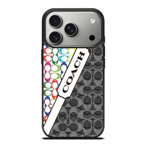 COACH NEW YORK LOGO COLORFULL BLACK ICON iPhone 17 Pro Case Cover