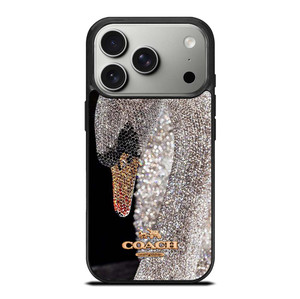 COACH NEW YORK LOGO DIAMOND SWAN iPhone 17 Pro Case Cover