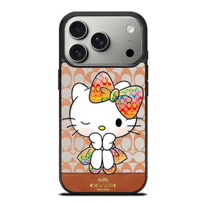 COACH NEW YORK LOGO HELLO KITTY iPhone 17 Pro Case Cover