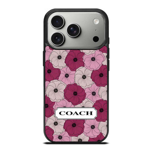 COACH NEW YORK LOGO PURPLE FLOWER iPhone 17 Pro Case Cover