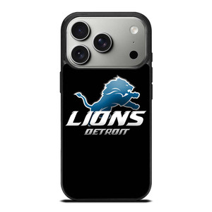 DETROIT LIONS BLACK iPhone 17 Pro Case Cover