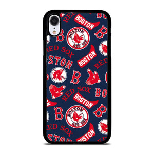 BOSTON RED SOX BASEBALL PATTERN iPhone XR Case Cover
