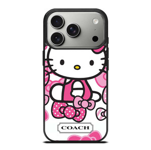 HELLO KITTY COACH NEW YORK PINK iPhone 17 Pro Case Cover