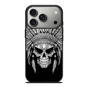 INDIAN FEATHER SKULL iPhone 17 Pro Case Cover