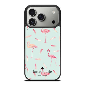 KATE SPADE NEW YORK LOGO FLAMINGOS iPhone 17 Pro Case Cover