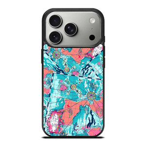 LILLY PULITZER MAP PATTERN iPhone 17 Pro Case Cover