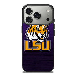 LSU TIGERS WOODEN LOGO iPhone 17 Pro Case Cover