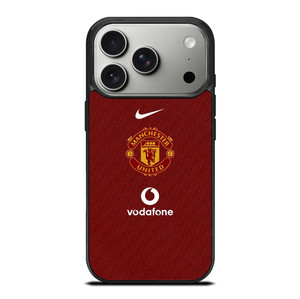 MANCHESTER UNITED FC LOGO FOOTBALL VODAFONE JERSEY iPhone 17 Pro Case Cover