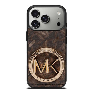MICHAEL KORS LOGO MK BROWN WALLET iPhone 17 Pro Case Cover