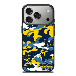 MICHIGAN WOLVERINES FOOTBALL CAMO iPhone 17 Pro Case Cover
