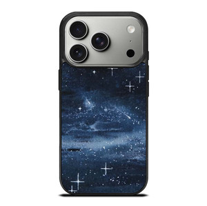NAVY BLUE STAR FABRIC TEXTURE iPhone 17 Pro Case Cover